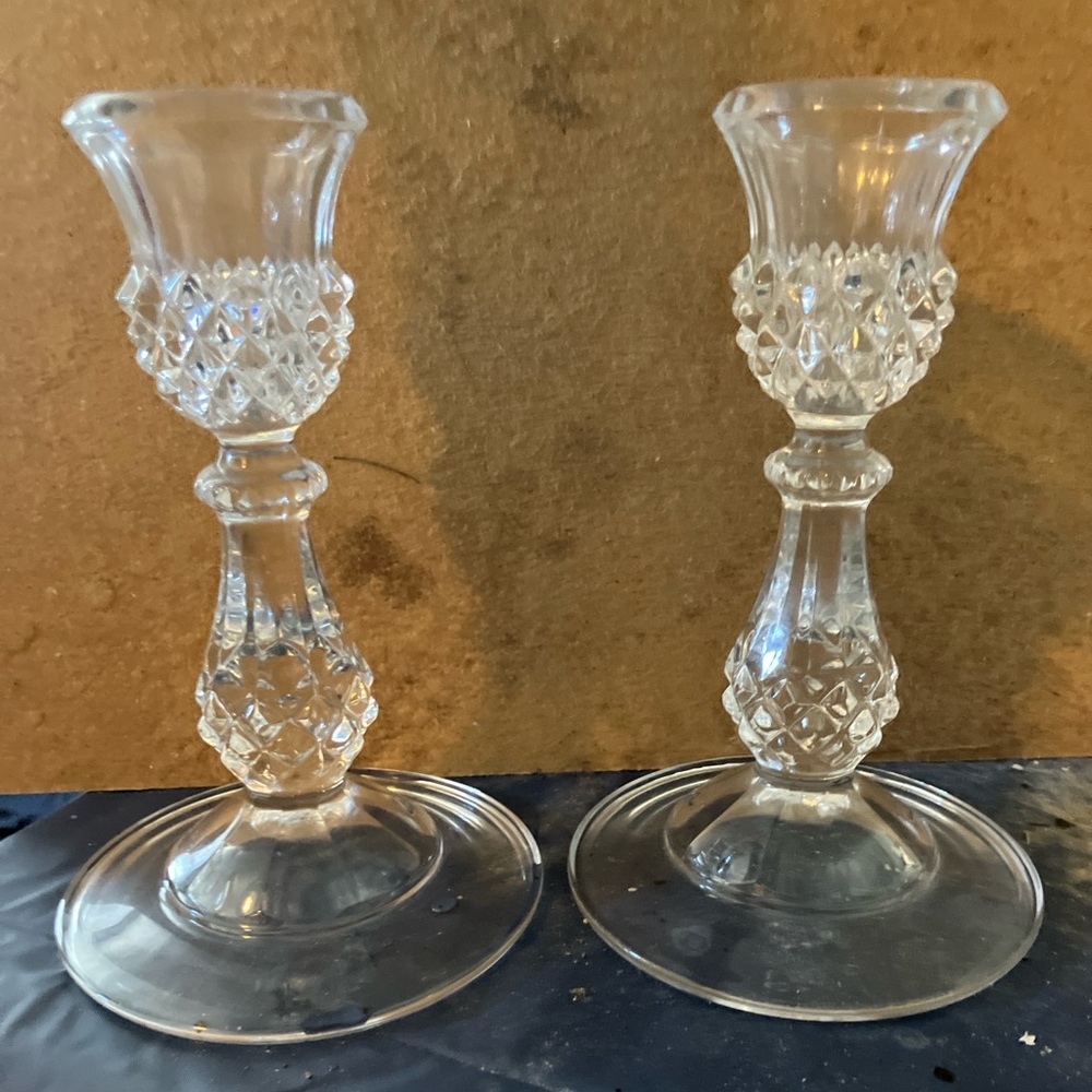 Glass Candle Sticks